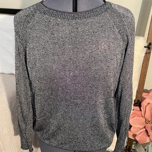 J. Crew Dark Gray Linen Blend Lightweight Sweater S